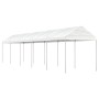 Cenador con techo polietileno blanco 11,15x2,28x2,69 m de vidaXL, Carpas y cenadores - Ref: Foro24-3155505, Precio: 331,27 €,...