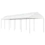 Cenador con techo polietileno blanco 11,15x2,28x2,69 m de vidaXL, Carpas y cenadores - Ref: Foro24-3155505, Precio: 327,27 €,...