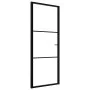 Innentür ESG-Glas und schwarzes Aluminium 76x201,5 cm von vidaXL, Türen für zu Hause - Ref: Foro24-151198, Preis: 210,38 €, R...