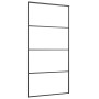 Puerta corredera ESG vidrio y aluminio negra 102,5x205 cm de vidaXL, Puertas para el hogar - Ref: Foro24-151663, Precio: 248,...