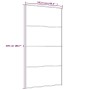 Puerta corredera ESG vidrio y aluminio negra 102,5x205 cm de vidaXL, Puertas para el hogar - Ref: Foro24-151663, Precio: 248,...