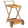 Carrito camarera madera maciza de acacia 54x87x90 cm de vidaXL, Carros de cocina y comedor - Ref: Foro24-319424, Precio: 85,8...