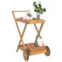 Carrito camarera madera maciza de acacia 54x87x90 cm de vidaXL, Carros de cocina y comedor - Ref: Foro24-319424, Precio: 85,8...