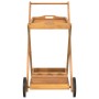 Carrito camarera madera maciza de acacia 54x87x90 cm de vidaXL, Carros de cocina y comedor - Ref: Foro24-319424, Precio: 86,5...