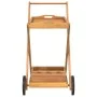 Carrito camarera madera maciza de acacia 54x87x90 cm de vidaXL, Carros de cocina y comedor - Ref: Foro24-319424, Precio: 85,8...