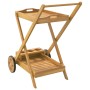 Carrito camarera madera maciza de acacia 54x87x90 cm de vidaXL, Carros de cocina y comedor - Ref: Foro24-319424, Precio: 86,5...