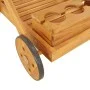 Carrito camarera madera maciza de acacia 54x87x90 cm de vidaXL, Carros de cocina y comedor - Ref: Foro24-319424, Precio: 85,8...