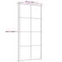 Puerta corredera vidrio ESG y aluminio negro 90x205 cm de vidaXL, Puertas para el hogar - Ref: Foro24-151670, Precio: 268,31 ...