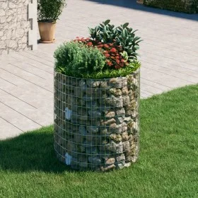 Poste circular de gaviones acero galvanizado Ø100x100 cm de vidaXL, Paneles de vallas - Ref: Foro24-152018, Precio: 74,72 €, ...