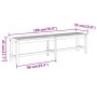 Banco de jardín madera maciza de acacia 180x35x45 cm de vidaXL, Bancos de jardín - Ref: Foro24-319421, Precio: 115,13 €, Desc...