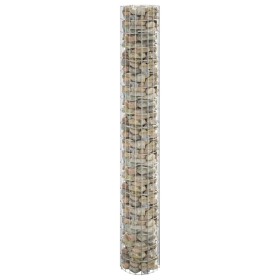Poste circular de gaviones acero galvanizado Ø30x200 cm de vidaXL, Paneles de vallas - Ref: Foro24-152014, Precio: 63,49 €, D...