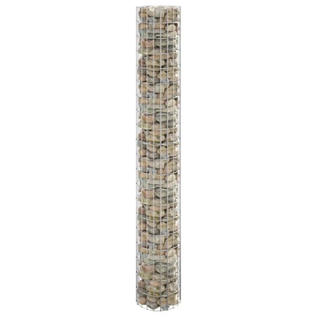 Poste circular de gaviones acero galvanizado Ø30x200 cm de vidaXL, Paneles de vallas - Ref: Foro24-152014, Precio: 63,49 €, D...