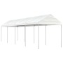 Cenador con techo polietileno blanco 8,92x2,28x2,69 m de vidaXL, Carpas y cenadores - Ref: Foro24-3155504, Precio: 269,96 €, ...