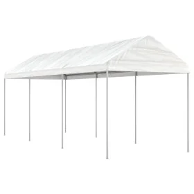 Cenador con techo polietileno blanco 6,69x2,28x2,69 m de vidaXL, Carpas y cenadores - Ref: Foro24-3155503, Precio: 206,24 €, ...