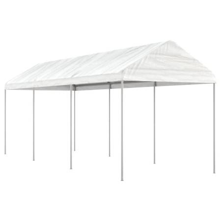 Cenador con techo polietileno blanco 6,69x2,28x2,69 m de vidaXL, Carpas y cenadores - Ref: Foro24-3155503, Precio: 208,65 €, ...