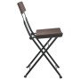 Sillas bistró plegables 2 uds acero y ratán sintético marrón de vidaXL, Sillas de jardín - Ref: Foro24-319987, Precio: 89,82 ...