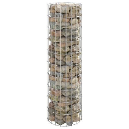 Poste circular de gaviones acero galvanizado Ø30x100 cm de vidaXL, Paneles de vallas - Ref: Foro24-152012, Precio: 47,42 €, D...