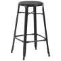 Taburetes de cocina 4 unidades acero negro de vidaXL, Taburetes de cocina - Ref: Foro24-3054558, Precio: 314,06 €, Descuento: %