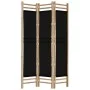 Biombo plegable de 3 paneles bambú y lona 120 cm de vidaXL, Divisores de ambientes - Ref: Foro24-350627, Precio: 72,75 €, Des...