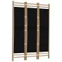 Biombo plegable de 3 paneles bambú y lona 120 cm de vidaXL, Divisores de ambientes - Ref: Foro24-350627, Precio: 72,75 €, Des...