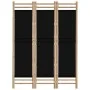 Biombo plegable de 3 paneles bambú y lona 120 cm de vidaXL, Divisores de ambientes - Ref: Foro24-350627, Precio: 72,75 €, Des...