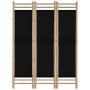 Biombo plegable de 3 paneles bambú y lona 120 cm de vidaXL, Divisores de ambientes - Ref: Foro24-350627, Precio: 74,15 €, Des...