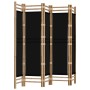 Biombo plegable de 5 paneles bambú y lona 200 cm de vidaXL, Divisores de ambientes - Ref: Foro24-350629, Precio: 114,85 €, De...