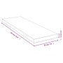 Estante de pared de bambú 60x20x2,5 cm de vidaXL, Estantes y estanterías - Ref: Foro24-352729, Precio: 31,17 €, Descuento: %