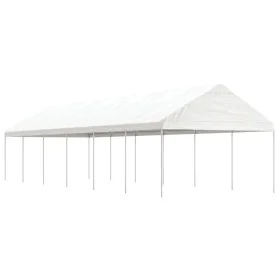 Cenador con techo polietileno blanco 13,38x4,08x3,22 m de vidaXL, Carpas y cenadores - Ref: Foro24-3155514, Precio: 491,19 €,...