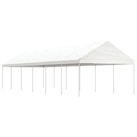 Cenador con techo polietileno blanco 13,38x4,08x3,22 m de vidaXL, Carpas y cenadores - Ref: Foro24-3155514, Precio: 491,19 €,...
