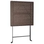Muebles de cafetería plegables 3 piezas ratán sintético marrón de vidaXL, Conjuntos de jardín - Ref: Foro24-319990, Precio: 1...