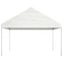 Cenador con techo polietileno blanco 15,61x4,08x3,22 m de vidaXL, Carpas y cenadores - Ref: Foro24-3155515, Precio: 610,28 €,...