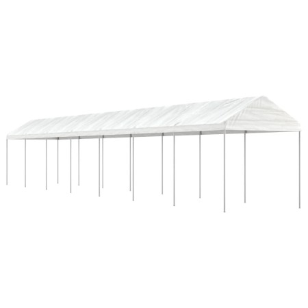 Cenador con techo polietileno blanco 15,61x2,28x2,69 m de vidaXL, Carpas y cenadores - Ref: Foro24-3155507, Precio: 453,83 €,...