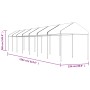 Cenador con techo polietileno blanco 15,61x2,28x2,69 m de vidaXL, Carpas y cenadores - Ref: Foro24-3155507, Precio: 453,83 €,...