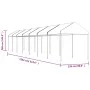 Cenador con techo polietileno blanco 15,61x2,28x2,69 m de vidaXL, Carpas y cenadores - Ref: Foro24-3155507, Precio: 447,85 €,...
