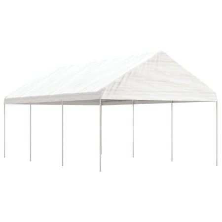 Cenador con techo polietileno blanco 6,69x4,08x3,22 m de vidaXL, Carpas y cenadores - Ref: Foro24-3155511, Precio: 277,45 €, ...