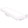 Estante de pared de bambú 80x20x2,5 cm de vidaXL, Estantes y estanterías - Ref: Foro24-352730, Precio: 52,33 €, Descuento: %