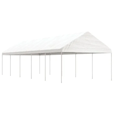 Cenador con techo polietileno blanco 11,15x4,08x3,22 m de vidaXL, Carpas y cenadores - Ref: Foro24-3155513, Precio: 420,80 €,...