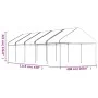 Cenador con techo polietileno blanco 11,15x4,08x3,22 m de vidaXL, Carpas y cenadores - Ref: Foro24-3155513, Precio: 420,80 €,...
