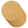 Tablas de cortar 6 uds bambú Ø30x1,5 cm de vidaXL, Tablas de cortar - Ref: Foro24-352778, Precio: 50,51 €, Descuento: %