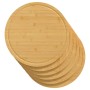Tablas de cortar 6 uds bambú Ø30x1,5 cm de vidaXL, Tablas de cortar - Ref: Foro24-352778, Precio: 51,61 €, Descuento: %