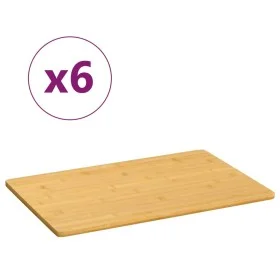 Platos de desayuno 6 uds bambú 35x23x0,8 cm de vidaXL, Platos - Ref: Foro24-352777, Precio: 38,01 €, Descuento: %