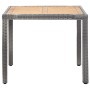 Set de comedor para jardín 5 pzas cojines ratán sintético gris de vidaXL, Conjuntos de jardín - Ref: Foro24-46085, Precio: 47...