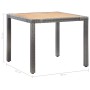 Set de comedor para jardín 5 pzas cojines ratán sintético gris de vidaXL, Conjuntos de jardín - Ref: Foro24-46085, Precio: 47...