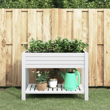 Jardinera alta polipropileno blanco 110x45x79 cm de vidaXL, Maceteros y jardineras - Ref: Foro24-364177, Precio: 190,39 €, De...