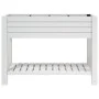 Jardinera alta polipropileno blanco 110x45x79 cm de vidaXL, Maceteros y jardineras - Ref: Foro24-364177, Precio: 202,66 €, De...