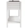 Jardinera alta polipropileno blanco 110x45x79 cm de vidaXL, Maceteros y jardineras - Ref: Foro24-364177, Precio: 202,66 €, De...