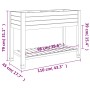 Jardinera alta polipropileno blanco 110x45x79 cm de vidaXL, Maceteros y jardineras - Ref: Foro24-364177, Precio: 190,39 €, De...