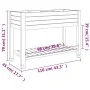Jardinera alta polipropileno blanco 110x45x79 cm de vidaXL, Maceteros y jardineras - Ref: Foro24-364177, Precio: 202,66 €, De...