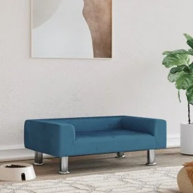 Cama para perros de terciopelo azul 70x45x26,5 cm de vidaXL, Camas para perros - Ref: Foro24-171918, Precio: 67,55 €, Descuen...